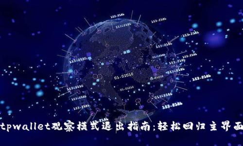 tpwallet观察模式退出指南：轻松回归主界面