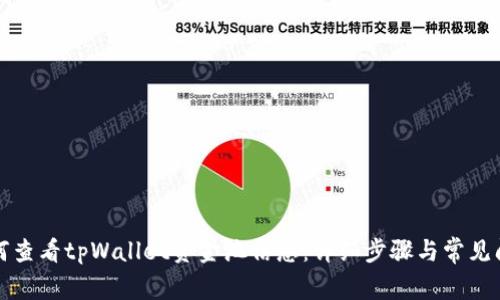 如何查看tpWallet资金池信息：详细步骤与常见问题